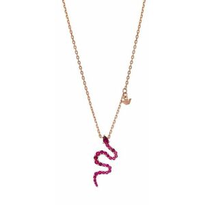 Emporio Armani Emporio Armani Női aranyozott nyaklánc Kígyó fukszia cirkónium kövekkel EG3613221 kép