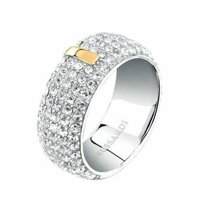 Trussardi Trussardi Káprázatos bicolor gyűrű kristályokkal T-Round TJAYF1701 54 mm kép