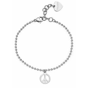 S'Agapõ S'Agapõ Időtlen acél karkötő Peace Smile SSM012 kép