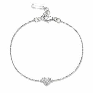 Brosway Brosway Ezüst karkötő Csillogó szív Infinite White Fancy FIW140 kép