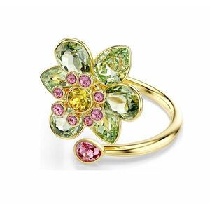 Swarovski Swarovski Aranyozott virág gyűrű kristályokkal Idyllia 5720297 55 mm kép