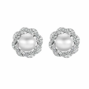 CRYSTalp CRYSTalp Luxus fülbevaló kristályokkal és gyönggyel Rich pearl 42310.R kép