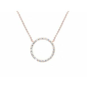 Cutie Jewellery Cutie Jewellery Rózsaszín arany nyaklánc cirkónium kövekkel Z6323-40-10-X-4 50 cm kép