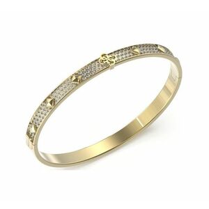 Guess Guess Merev aranyozott karkötő kristályokkal 4G Forever JUBB03276JWYG 5, 5 cm kép