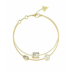 Guess Guess Dupla aranyozott karkötő cirkónium kövekkel 4G Light JUBB05237JWYG 18, 5 cm kép