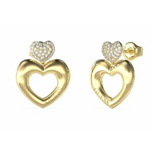 Guess Guess Aranyozott szív fülbevaló Crazy In Love JUBE05209JWYGT/U kép