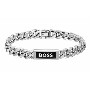 Hugo Boss Hugo Boss Férfi acél karkötő Kassy Emblem 1580679 19 cm kép