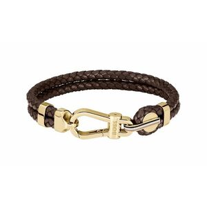 Hugo Boss Hugo Boss Divatos dupla karkötő barna bőrből 1580700 19 cm kép