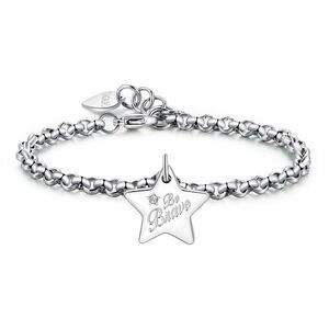 S'Agapõ S'Agapõ Acél karkötő Be Brave Be My Always SBM35 kép