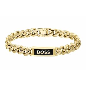 Hugo Boss Hugo Boss Aranyozott férfi karkötő Kassy Emblem 1580680 19 cm kép