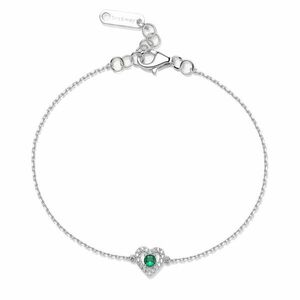 Brosway Brosway Ezüst karkötő Szív cirkónium kövekkel Life Green Fancy FLG126 kép