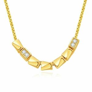 MOISS MOISS Elegáns aranyozott nyaklánc ETERNITY N0000921 kép