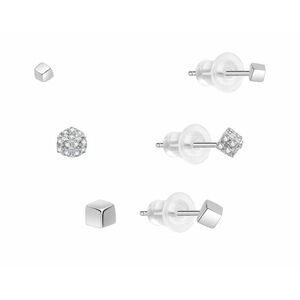 MOISS MOISS Minimalista ezüst fülbevalószett E0004884 (3 pár fülbevaló) kép