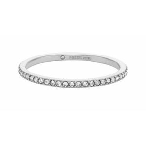 Fossil Fossil Csillogó acél gyűrű Ellis Pavé JF04687040 54 mm kép