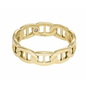 Fossil Fossil Divatos aranyozott gyűrű Heritage JF04782710 52 mm kép