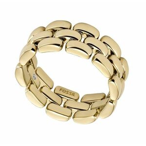 Fossil Fossil Stílusos női gyűrű aranyozott acélból Arden JF04785710 49 mm kép