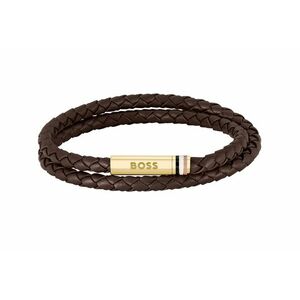 Hugo Boss Hugo Boss Dupla bőr karkötő Ares 1580670 19 cm kép