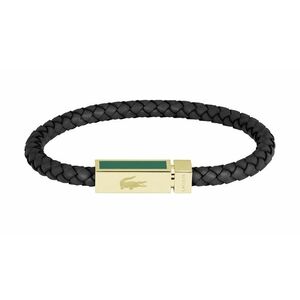 Lacoste Lacoste Fekete bőr karkötő férfiaknak Rockel 2040451 kép
