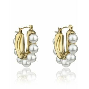 Marc Malone Marc Malone Bájos gyöngy fülbevaló Angel White Earrings MCE24023G kép