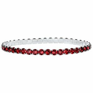 CRYSTalp CRYSTalp Aura elasztikus teniszkarkötő piros kristályokkal 22270.SCA.E kép