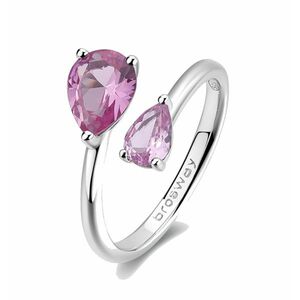 Brosway Brosway Ezüst nyitott gyűrű Vibrant Pink Fancy FVP114 56 mm kép