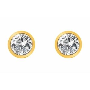 Hot Diamonds Hot Diamonds Aranyozott fülbevaló topázzal és valódi gyémánttal Gemstone DE832 kép