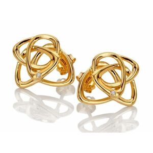 Hot Diamonds Hot Diamonds Aranyozott fülbevaló gyémánttal Golden Edit Hope DE843 kép