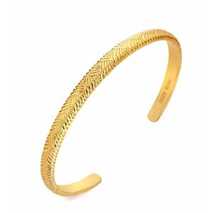 Hot Diamonds Hot Diamonds Elegáns merev gyémánt karkötő Golden Edit Hope DC216 kép