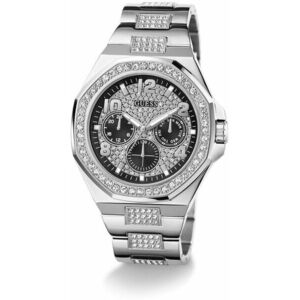 Guess Guess Mens Silver Tone Multi-function Watch GW0785G3 kép