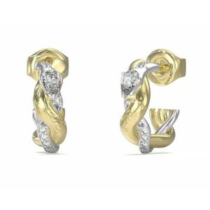 Guess Guess Divatos bicolor fülbevaló cirkónium kövekkel Twist JUBE05065JWYGRHT/U kép