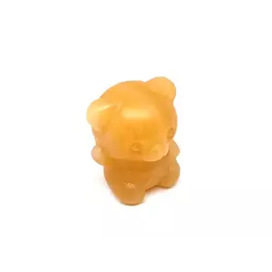Figura Kalcit narancs maci 4cm kép