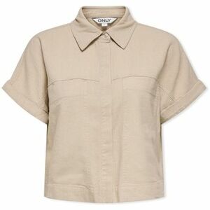 Blúzok Only Caro Linen Shirt - Oxford Tan kép