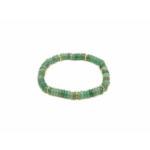Aventurin zöld korong karkötő köztessel 6x2mm kép
