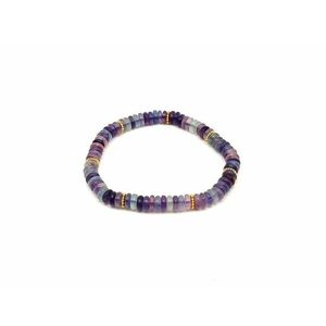 Fluorit korong karkötő köztessel 6x2mm kép
