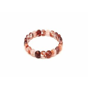 Hematoid vörös faz. ovál téglalap karkötő 14x9, 5mm kép