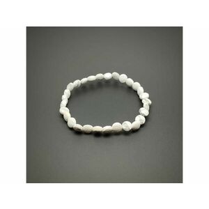 Howlit fazettált korong karkötő 6x4mm kép
