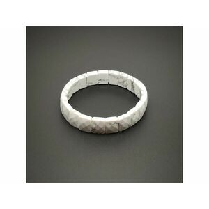 Howlit fazettált téglalap karkötő 12-12, 5x9, 5-10mm kép