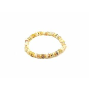 Opál sárga korong karkötő köztessel 6x2mm kép