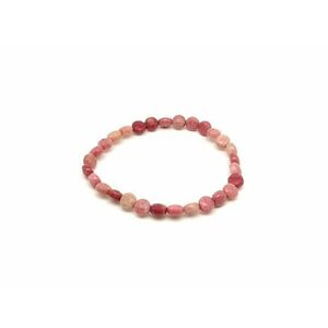 Thulit fazettált korong karkötő 6x4mm kép