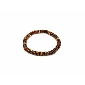 Tigrisszem korong karkötő köztessel 6x2mm kép