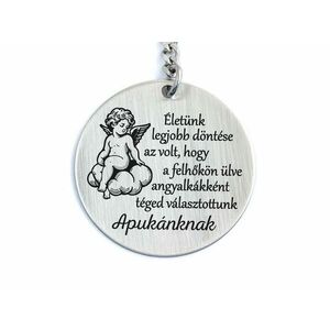 Felhőkön Ülve Téged Választottunk Apukáknak kulcstartó kép