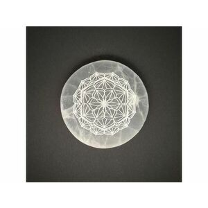 Szelenit korong mandala 8cm kép