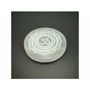 Szelenit korong om mandala csipkézett 9-10cm kép
