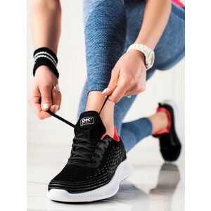 Divatos tornacipő nőknek fekete sarok nélkül kép