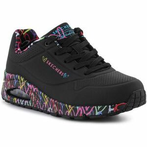 Rövid szárú edzőcipők Skechers Uno Loving Love White 155506-BBK kép