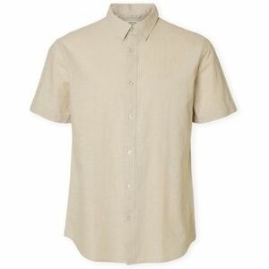 Hosszú ujjú ingek Selected Noos Reg-Sun Shirt - Pure Cashemere kép