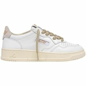 Divat edzőcipők Autry Medalist Low W - White/Gold Lurex kép