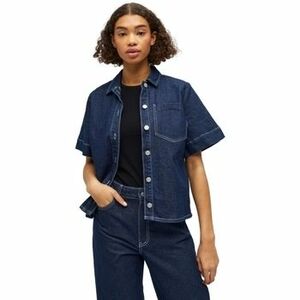 Blúzok Object Shirt Gemme - Dark Blue Denim kép