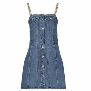 Rövid ruhák MICHAEL Michael Kors CHAIN STRAP DENIM DRESS kép