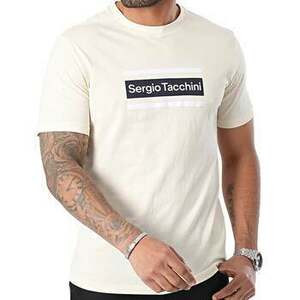 Pólók / Galléros Pólók Sergio Tacchini Lared T-Shirt Beige/White kép